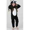Onesie for Boys or Girls Fluffy Black White Cat with