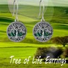 ONEFINITY Tree of Life Earrings Sterling Silver Malachite Tree of