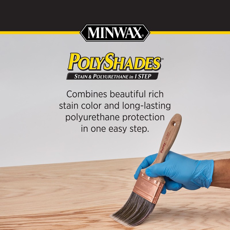 Minwax PolyShades Wood Stain + Polyurethane Finish – Quart, Classic