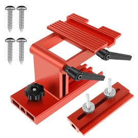 Abizarch Rest Sharpening Jig Aluminum Alloy Sharpening Tool Rest Jig Adjustable Sharpening Jig Tool Manual Bench Grinder Sharpening Jig for 6/8inch Diameter Grinder ZHAZHAMO(Gules)