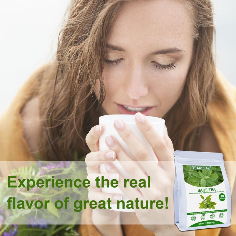 TEARELAE - Premium Sage Leaf Tea Bags - 1.5g x