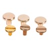 10 Sets Solid Brass Button Stud Screw Nail Screwback for