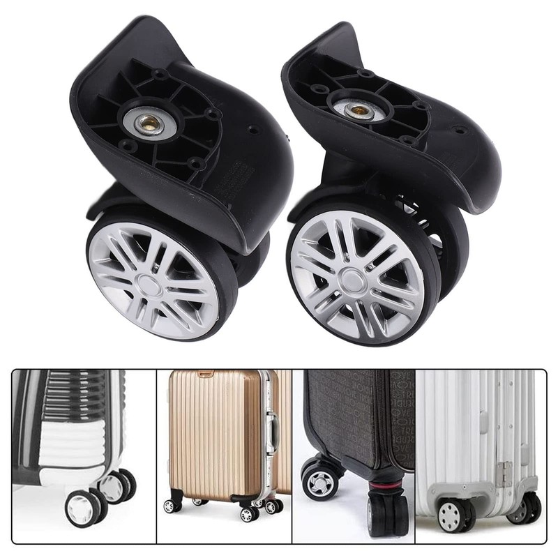 Luggage Wheels Replacement,1 Pair Suitcase Replacement Wheels,Replacement Suitcase Wheels,Easy Installation