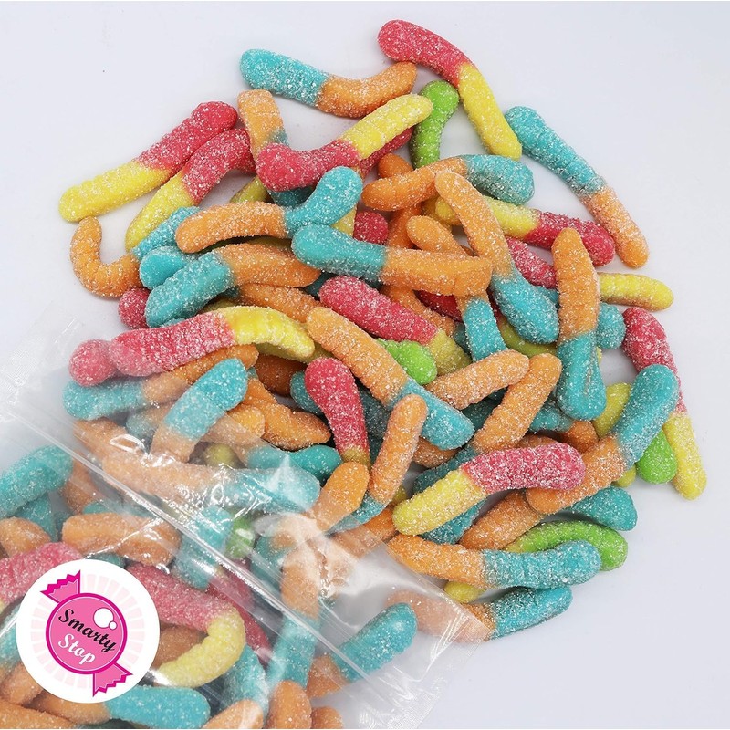 Smarty Stop Gummy Worm Candies (2 Pound (Pack of 1),