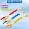 Tigbear R134A R410A R22 R12 AC Charging Hoses, 7" Length
