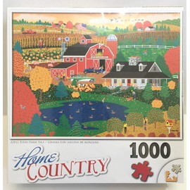 Apple Pond Farm Fall 1000pc Puzzle By: Americana Artist, Mark Frost