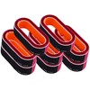 Iconikal Oval-Shaped 3-Way Nail Buffing Block Loops, Pink, 8-Pack
