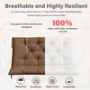Porch Swing Cushion with Backrest,Waterproof Bench Cushion for Outdoor Furniture,2-3