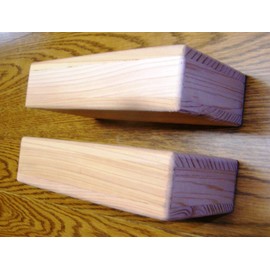 Steve's Gift Shoppe Two Cedar Yoga Blocks 9.75 x 4.75 x 2.38 Natural Finish