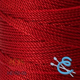 Espiga No. 9-100% Nylon Omega String Cord for Knitting and Crochet - 06 Red