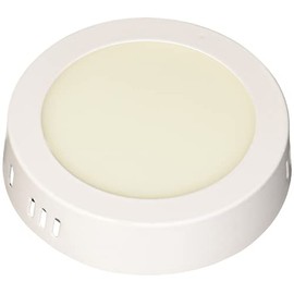 SANELEC, Luminario de LED para Techo, Lámpara Circular para Sobreponer, 6 W, Luz Cálida, Modelo 1289