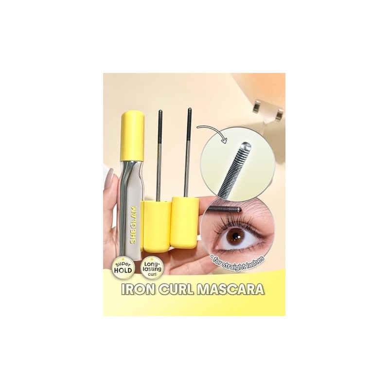 SHEGLAM Lashlighter Iron Curl Mascara Straight Lashes Long-lasting Lengthening Waterproof