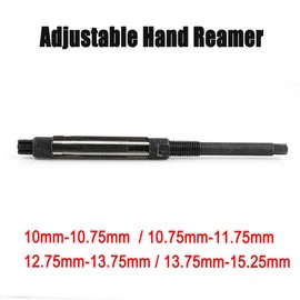 TOOLSTAR Adjustable Hand Reamer 10.75-11.75mm HSS Square End Adjustable Hand Reamer Metal Hole Cutting Tool Fits Metal Materials