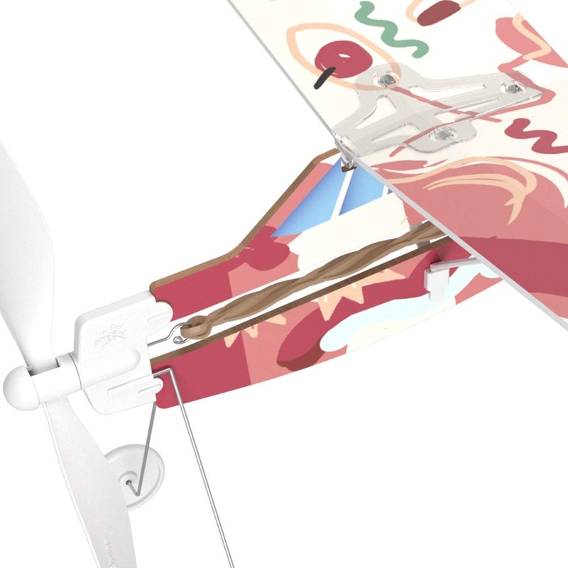 PLAYSTEM Rubber Band Aeroplane High Wing STEM Kit