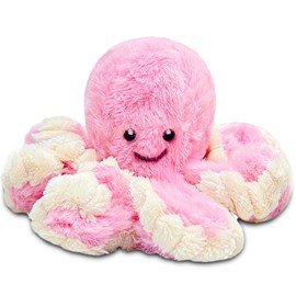 LoYuSenn 8" Pink Octopus Stuffed Animals for Girls, Soft Plush Toy, Party Favors for Kids, Cute Stuffed Sea Animal Plush Toy Octopus Plushies for Home Decor, Birthday Gifts, Ocean Themed Party Favors