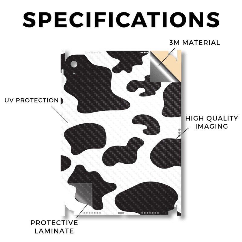 Carbon Fiber iPad Skin Compatible with Apple iPad A16 11