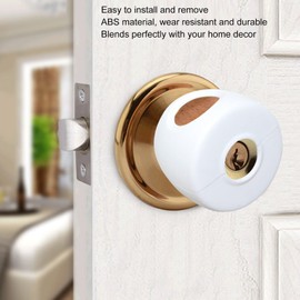 Door Knob Covers, 4 Set Parent Grip Door Knob Covers, Proof Doors Knob Covers for Elder, Round Door Knob Safe Cover for Ball Door Handle