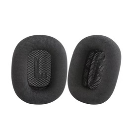 Replacement Ear-Cushions Earpads for AirPods-Max Headphones - Ear Pad Covers Earmuffs Accessories with Memory Foam and Magnet, Mesh Fabric, Enhanced Noise Isolation, 2 Pack, Black, by AICORE