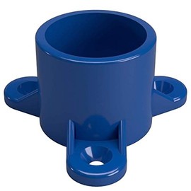 FORMUFIT F001ECT-BL-10 1" Furniture Grade Table Screw Cap in Blue, 1.315" ID, PVC (Pack of 10)