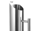 Stainless Steel Water Pitcher with Ice Guard 1.5L Capacity Ergonomic
