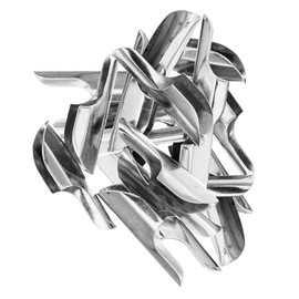 Silver Metal T-Bars Cord Anchors (10 Pack)