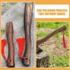 HOMSFOU 10.24In Wooden Axe Handle Replacement Ergonomic Grip for Woodworking
