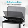 GAOMON Kitchen Dual Trash Can and Recycling Bin, 2 x