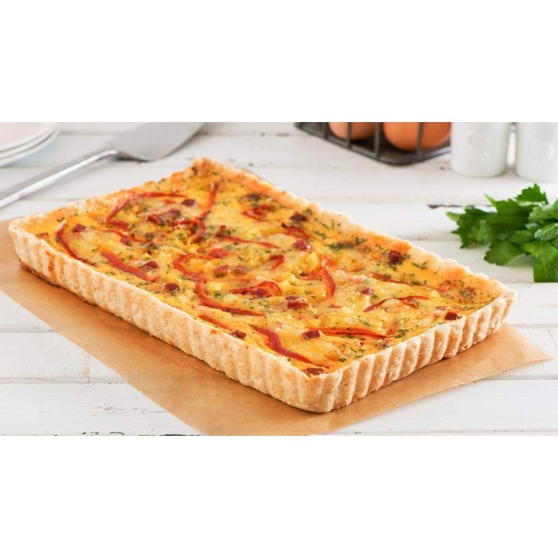 Rectangular Tart Pie Pan Flan Quiche Cheese Molds with Removeable