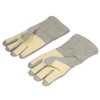 1 Pair Heat Resistant Gloves Separate Fingers Hot Proof Mitts