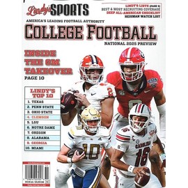 Lindys Sports College Football 2025 - Georgia/Clemson Magazine Year 2025