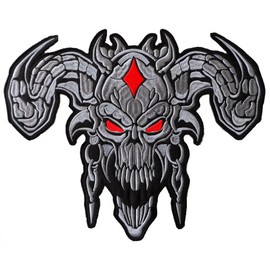 Devil (Grey) Large Back Patch 31cm x 25cm