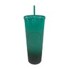 Starbucks Green Gradient Studded Acrylic Tumbler Fall Winter Holiday 2022