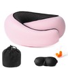 Hanmeimei Travel Neck Pillows for Airplanes Or Cars, 360° Head