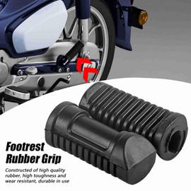 Motorcycle Front Footpegs, Motorcycle Front Footpegs Plate Footrest Rubber Pad Grip Cover for 125cc CG 125