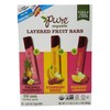 Pure Organic Layered Fruit Bars - Pineapple Passion Fruit, Strawberry