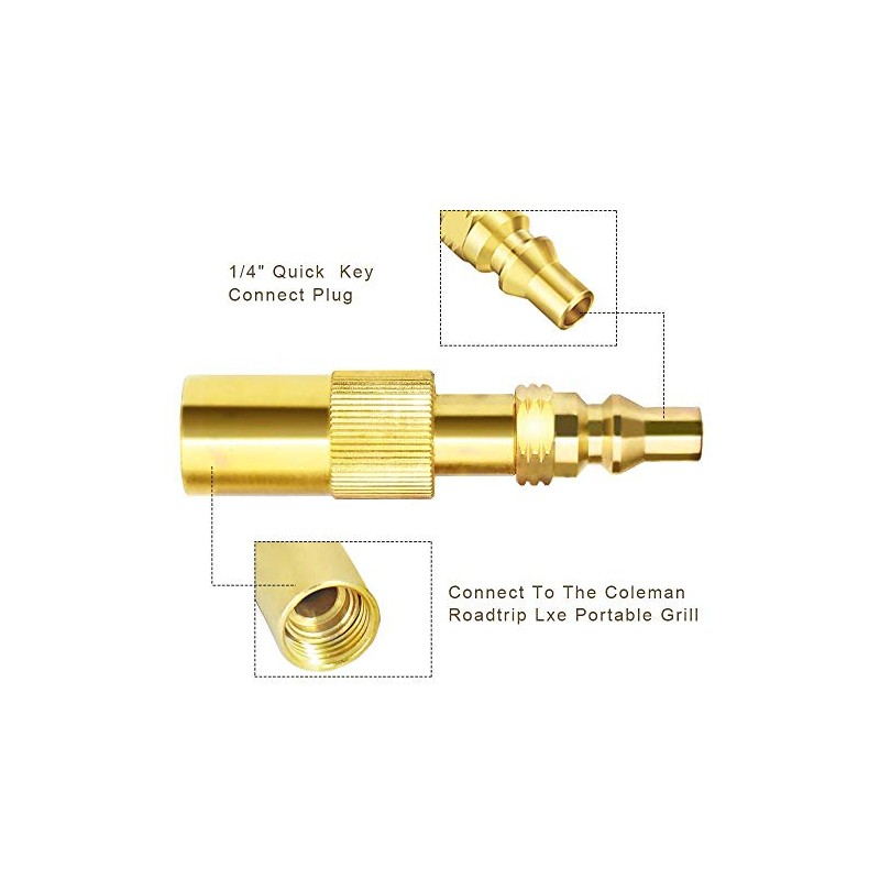 METER STAR Low Pressure 1/4'' RV Quick Connect Disconnect Conversion