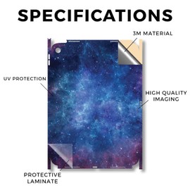 iPad Skin Compatible with Apple iPad A16 11 Gen (2025) - Nebula - Premium 3M Vinyl Protective Wrap Decal Cover - Easy to Apply | Crafted in The USA by MightySkins