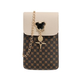 KBRPEY Handytasche zum Umhängen Damen zum Umhängetasche PU Leder Bauchtasche Damen Stylisch Crossbody Bag Damen Bedruckte Kleine Quadratische Tasche für Damen und Mädchen