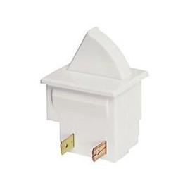 "Arcolectric E3101AAAAB SWITCH, REFRIG. DOOR; SPST; (ON)-OFF, 5A, 250VAC; 0.187 IN. QC; ACTUATOR, WHITE (Nonreturnable)"