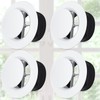 Baquler 4 Pcs 4 Inch Round Air Vent Cover, Adjustable