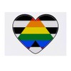 'Ally Flag Heart' Temporary Tattoo - Water Resistant, Skin-Safe, Non-Toxic