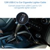 Devinal USB A Male to 12V/18W Cigarette Lighter Socket Adapter