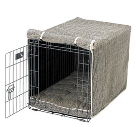 Bowsers Luxury Crate Cover, Small, Herringbone