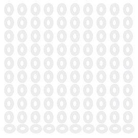 PATIKIL M4 Nylon Flat Washers, 120 Pcs 4mm ID 10mm OD 1mm Thick Plastic Sealing Flat Round Washer Spacer Gaskets Replacement for Plumbing Faucet Hose Fastener Bolt, White