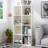 OSCHF 8-Cube Storage Shelf Bookcase - Wooden 4-Tier Floor Standing
