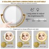 Wall Mounted Makeup Mirror with Light and Magnification, 7W Higher