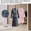 INCAUCA Black Robe Belt Replacement, Thick Flannel Robe Tie, 170