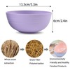 Cuayaes 5Pcs Unbreakable Cereal Bowls, 13.5cm/5.3in Lightweight Wheat Straw Bowl