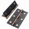 Kemcatui 12Pcs Red Bronze Classic Cabinet Hinges, 2.5 Inch, Nickel-Plated