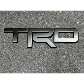Toyota 5" TRD Matte Black Metal Tailgate Trunk Badge - Toyota Tundra 4Runner Tacoma